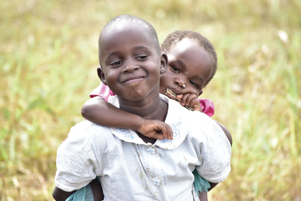 Children in an orphanage supported by NordBridge Aid